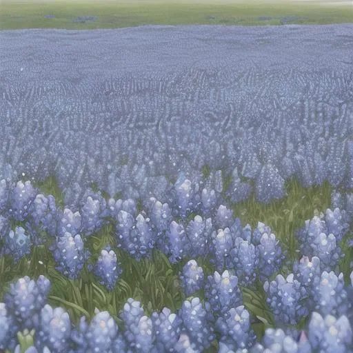 Prompt: field of bluebonnets
