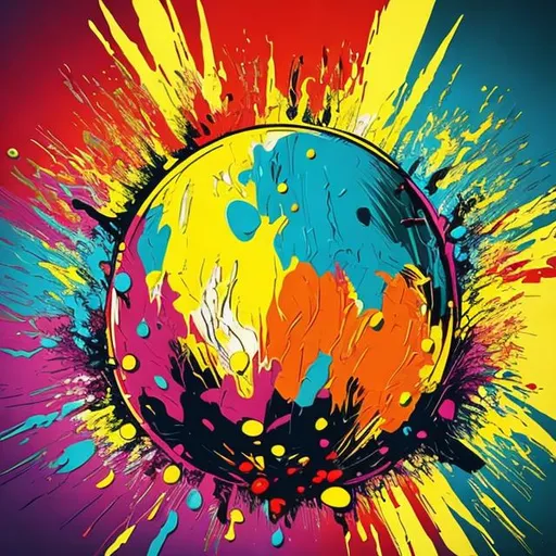 Prompt: Colorful vibrant pop art explosion 
