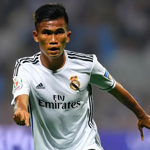 Prompt: Indonesian footballer play in real madrid
