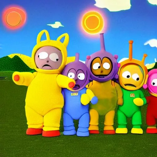 Prompt: Teletubbies South park 