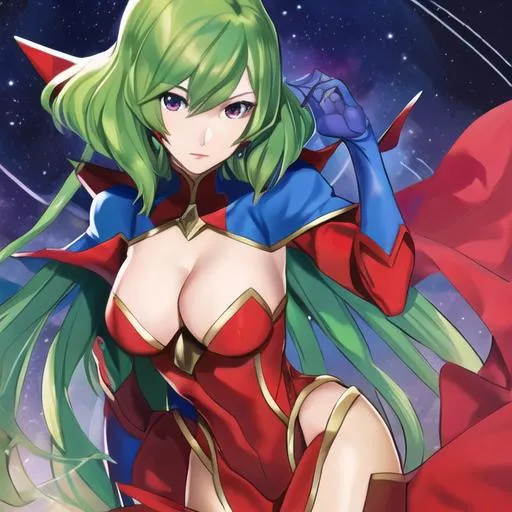 Prompt: Miss Martian Fire Emblem