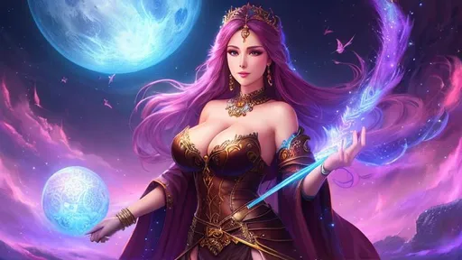 Prompt: there is a woman, fantasy art style, 8k high quality detailed art, (huge breast: 1.9), stunning digital illustration, [ 4 k digital art ]!!