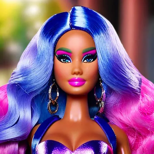 Prompt: Barbie as Nicki Minaj