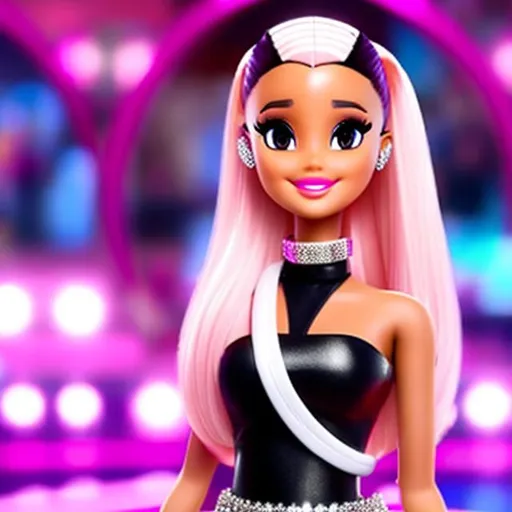 Graphique numérique d'Ariana Grande en tant que vraie Barbie par