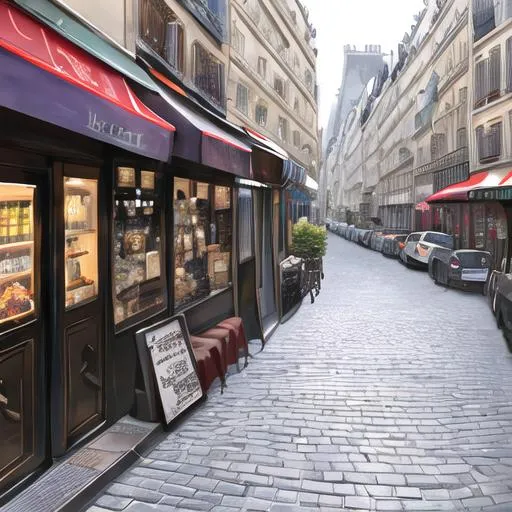 Prompt: streets of paris love
