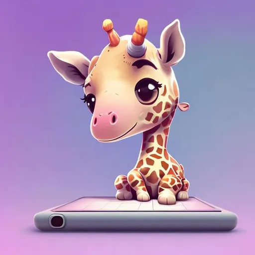 Prompt: Prompt:Tiny cute
giraffe using a
tablet for studying position,
standing character,
soft smooth lighting,
soft pastel colors,
skottie young, 3d
blender render,
polycount, modular
constructivism, pop
surrealism, physically
based rendering,
square image. with the number 2023 written on tablet screen
and remove background