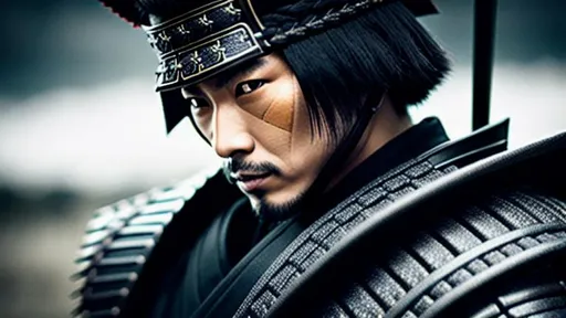 Prompt: Intricately detailed Samurai in Dark grey and Black Colored Samurai Armor, Wearing a Oni Mask on his face, Ronin, Photorealistic, Film Quality, Filmic, Hyperrealistic, Hyperdetailed, Japanese Aesthetic, Beautiful Sword Detail, Striking eyes, Inspired by a young Hiroyuki Sanada, dynamic lighting, Striking, Action pose, Movie Quality