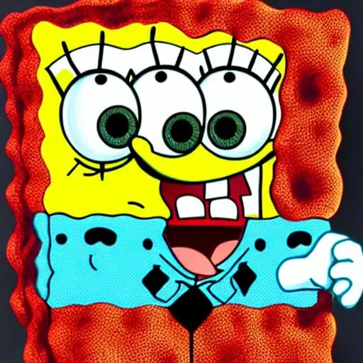 Spongebob square pants picture as on a food mase 8 k | OpenArt