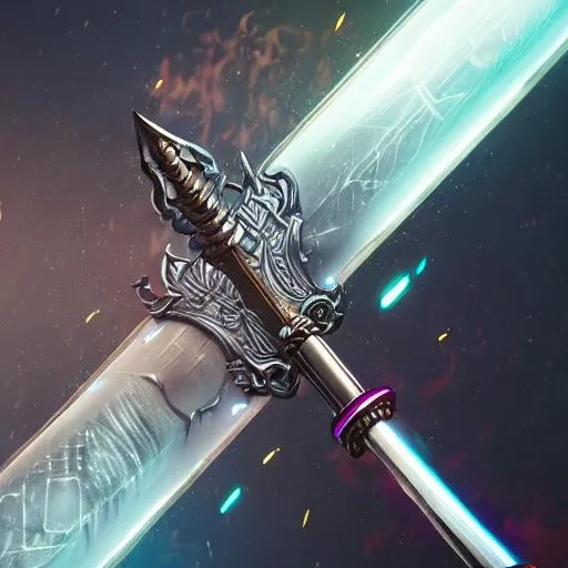 Prompt: infinity magical sword, hyperdetailed, artstation, cgsociety, 4k, 8k