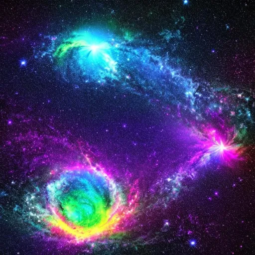 Prompt: galaxy energy burst, colorful, hyperdetailed, digital art