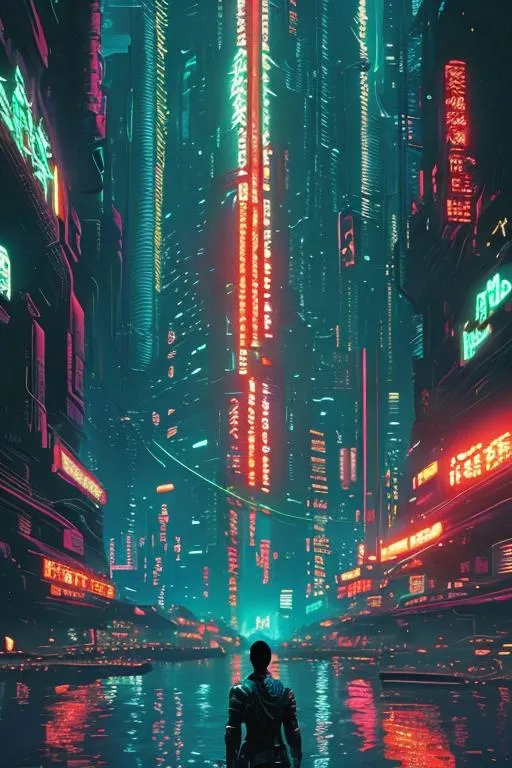 Prompt: Science Fiction, Cyberpunk Book cover art for "Altered Carbon"