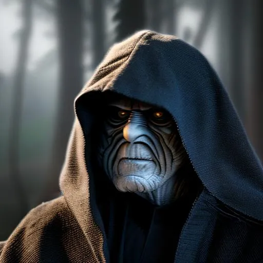 Prompt: Ultra-realistic photo of  emperor palpatine, star wars, perfect composition, hyperrealistic, super detailed, 8k, high quality, trending art, trending on artstation, sharp focus, studio photo, intricate details, highly detailed