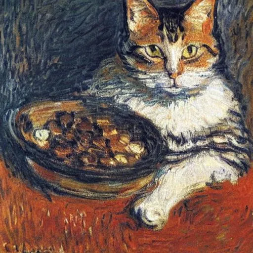 Claude monet cat | OpenArt