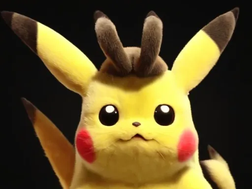 Prompt: Pikachu face