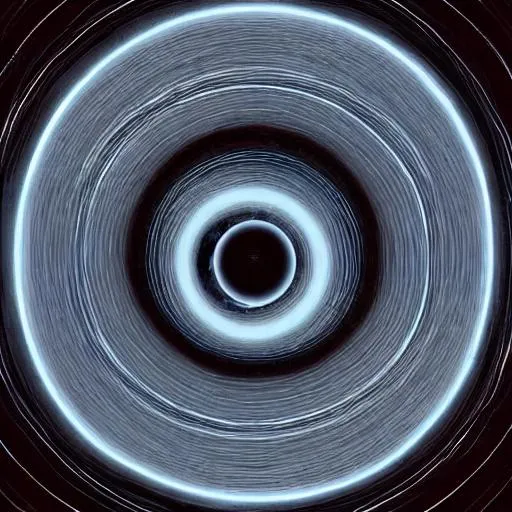 Prompt: inside a black hole