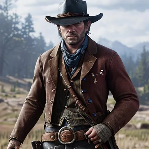 Portrait of Arthur Morgan from Red Dead Redemption 2...