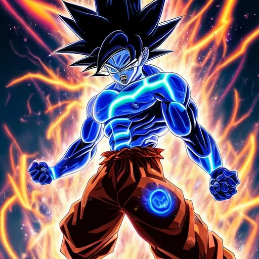 Prompt:  half body of goku turning into a super saiyan, photo realistic, realistic, photo realism, neon glowing blue iris, large eyes, glowing orb of energy in hands, golden neon hair, neon explosion in background, Cinematic, Photoshoot, Shot on 25mm lens, Depth of Field, DOF, Tilt Blur, Shutter Speed 1/1000, F/22, White Balance, 32k, Super-Resolution, Megapixel, Pro Photo RGB, VR, Half rear Lighting, Backlight, Dramatic Lighting, Incandescent, Optical Fiber, Moody Lighting, Cinematic Lighting, Studio Lighting, Soft Lighting, Volumetric, Conte-Jour, Beautiful Lighting, Accent Lighting, Global Illumination, Screen Space Global Illumination, Ray Tracing Global Illumination, Optics, Scattering, Glowing, Shadows, Rough, Shimmering, Ray Tracing Reflections, Lumen Reflections, Screen Space Reflections, Diffraction Grading, Chromatic Aberration, GB Displacement, Scan Lines, Ray Traced, ray Tracing Ambient Occlusion, Anti-Aliasing, FKAA, TXAA, RTX, SSAO, Shaders, OpenGL-Shaders, GLSL-Shaders, Post Processing, Post-Production, Cell Shading, Tone Mapping, CGI, VFX, SFX, insanely detailed and intricate, hyper maximalist, elegant, super detailed, dynamic pose, photography, volumetric, ultra-detailed, intricate details, 8K, super detailed, ambient --uplight