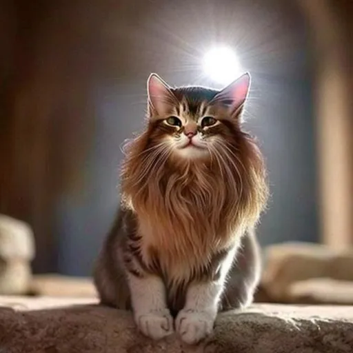 Prompt: actual photo of jesus cat, surprise me