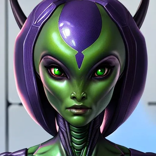 Prompt: Female alien 