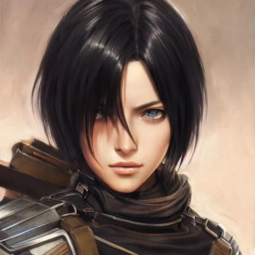 Prompt: Mikasa ackerman shingeki no kyojin! as a realistic fantasy, closeup portrait art by donato giancola and greg rutkowski, realistic face, beauty face, detailed, digital art, trending on artstation, symmetry!! 64K, ultra HD