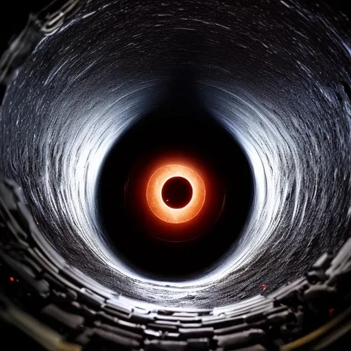 Prompt: Inside of a blackhole 