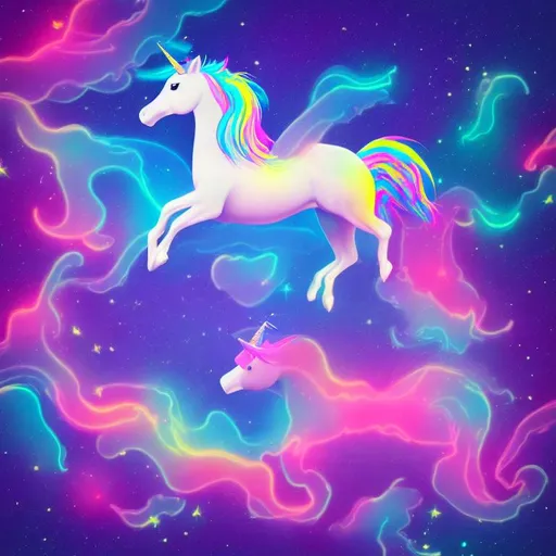 Pokiberry Pastel Rainbow Unicorn Galaxy Moon Shooting Stars 