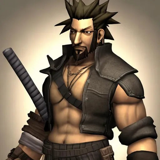 Prompt: barret from ff7