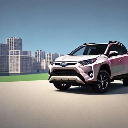 product shot of toyota rav4, soft vibrant colors, 3d... | OpenArt