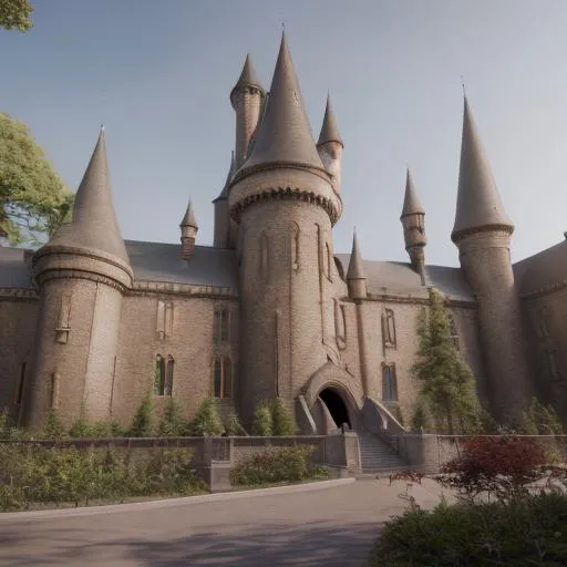 Prompt: Photorealistic Pixar render of Hogwarts