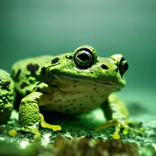 Happy looking frog | OpenArt