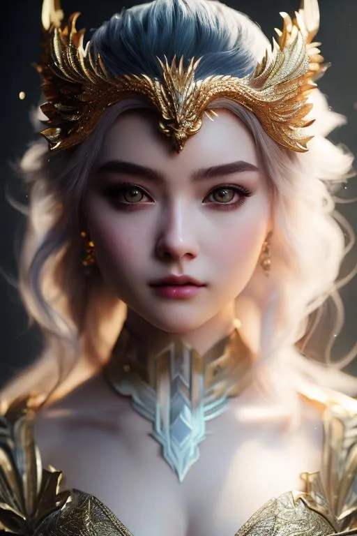 Prompt: ((best quality)), ((masterpiece)), ((realistic)), (detailed) octane render, trending on artstation,illustration photographic, digital painting, attractive, 1girl,dragon queen,white hair,masterpiece face,dragon inspired dress,full body,8K quality