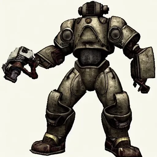 Prompt: Fallout 2 power armor