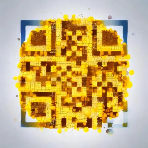 Prompt: representation of  face silhoutte with background a network yellow particles