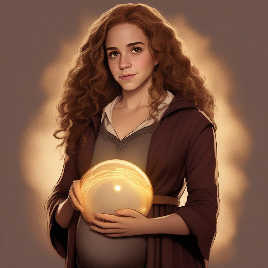 Illuminate pregnant Hermione Granger in a character... | OpenArt