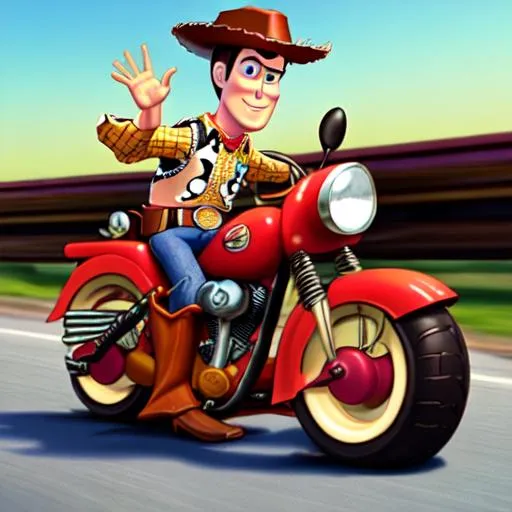 Woody toy story sales bike