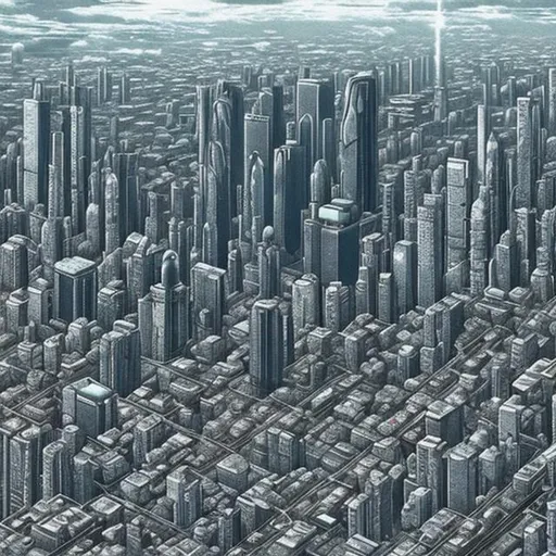 Prompt: Ultra-detailed realistic city like Akira and Evangelion cities.