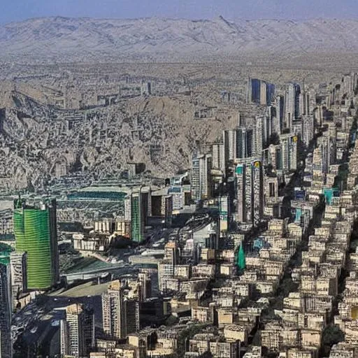 Prompt: Tehran city in the 2040