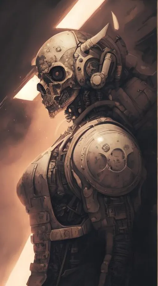 Prompt: Nuclear wasteland, strange monsters, fighting for survival, time is running out, hyper detailed, photorealistic, spaceship, cyberpunk, mech, firing missiles
