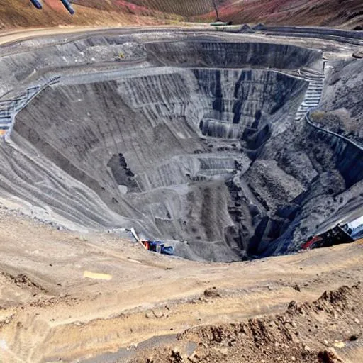 Prompt: Open pit mine
