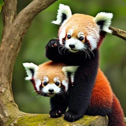 Prompt: baby red panda
