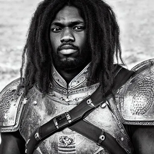 Prompt: Hyperrealistic highly detailed photography of an Ebonian spearmaster