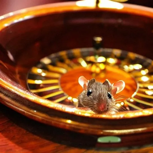 Prompt: mouse rodent casino