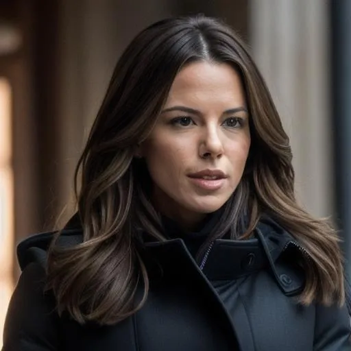 Prompt: Kate Beckinsale in Downcoat