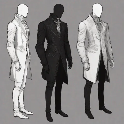 Prompt: pre Victorian age fantasy style suit, slender, male {{{{{{{Gelatinous Body}}}}}}}, Full Body Vantablack Skin, Vantablack Slime Body, {{no facial features}}, {no face},{{{no eyes}}},fantasy setting, sketch, drawing, unhinged, creepy, living shadow, no hat
