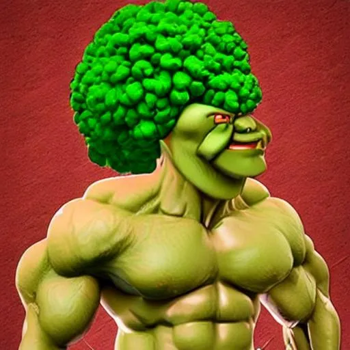 Buff Broccoli man | OpenArt