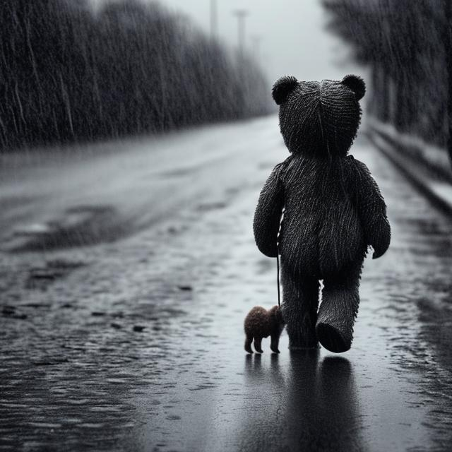 Pretending to Care Bear – Dark Rain Design