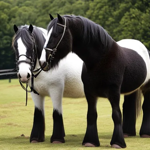 Prompt: Shire Draft Horse