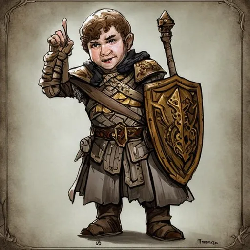 Prompt: Horver Teastride is a halfling cleric. He is very sneaky and loves mind control tricks.