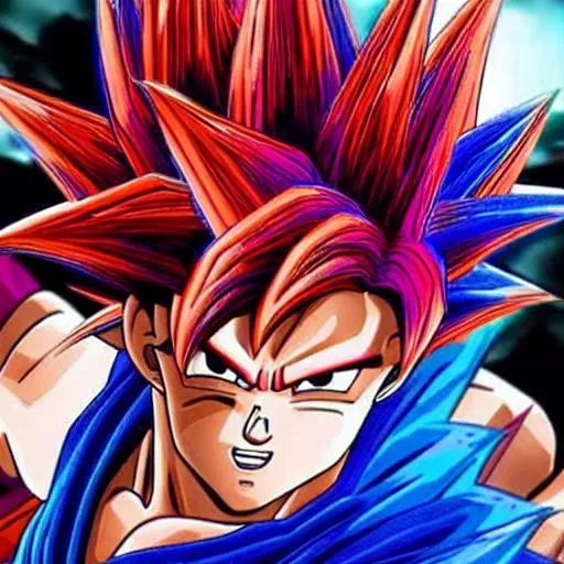 dragon ball z super saiyan Goku Blue Head