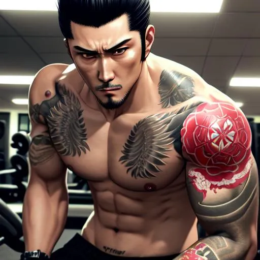 Yakuza Kiryu Tattoo Gaming Poster